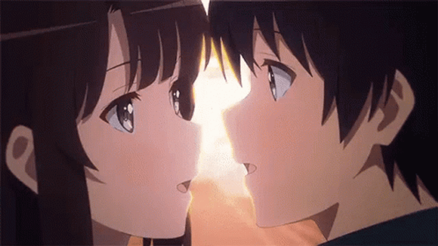 Besos Anime GIF