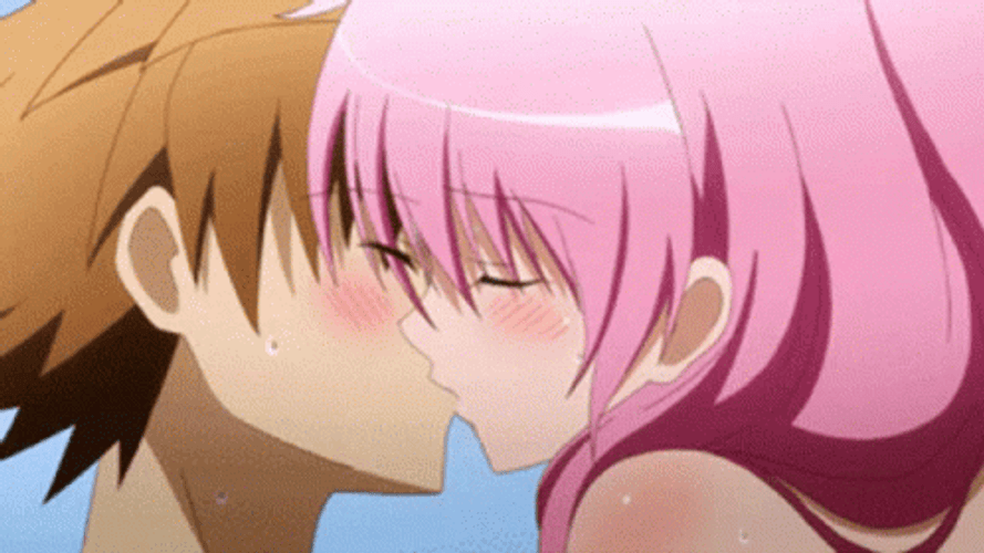 Besos Anime GIF
