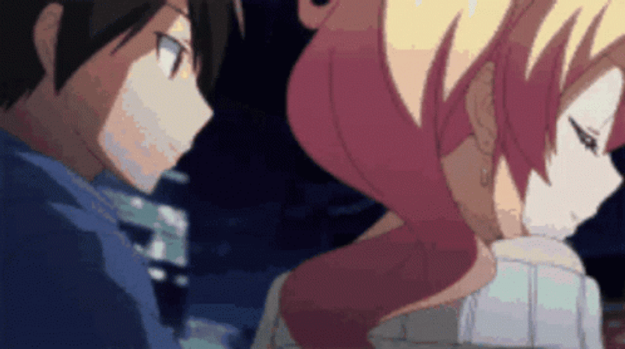 Besos Anime GIF