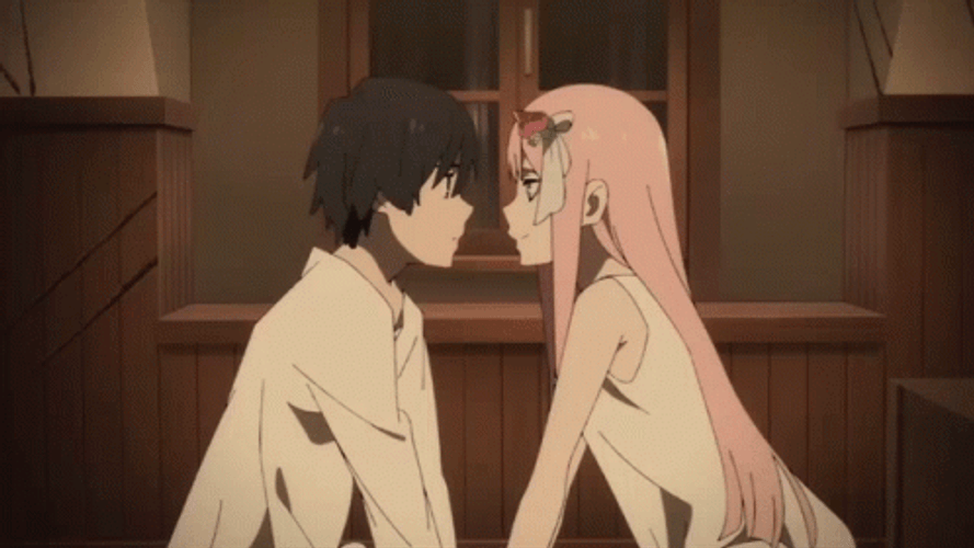 Besos Anime GIF
