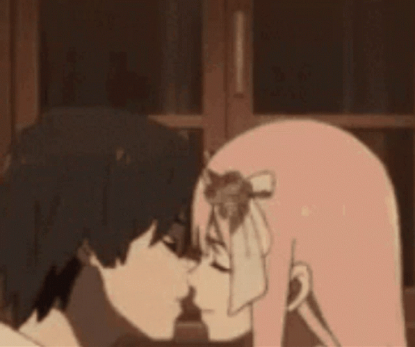 Besos Anime GIF