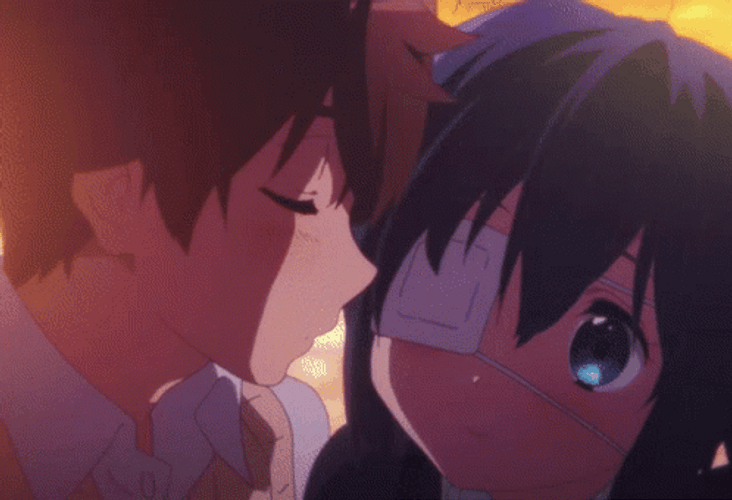 Besos Anime GIF