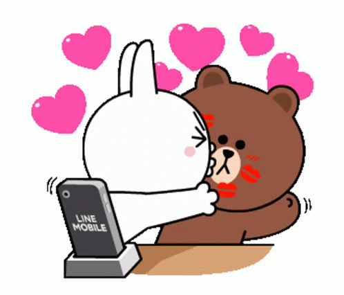Besos Cony And Brown GIF