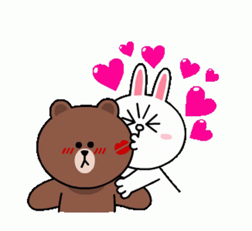 Besos Cony Brown Cuddle GIF