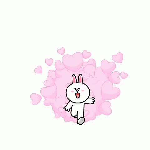 Besos Cony Line Friends GIF