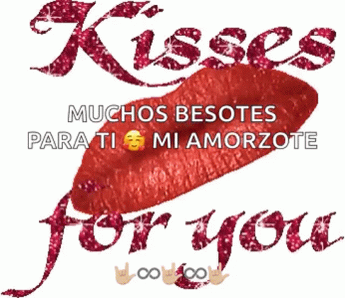 Besos Glitters GIF