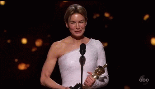 Best Actress Award Oscars Renée Zellweger GIF