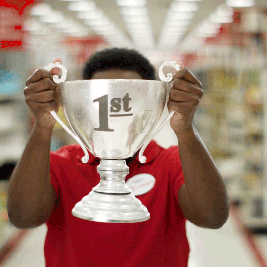 Best Employee Award Silver Cup GIF