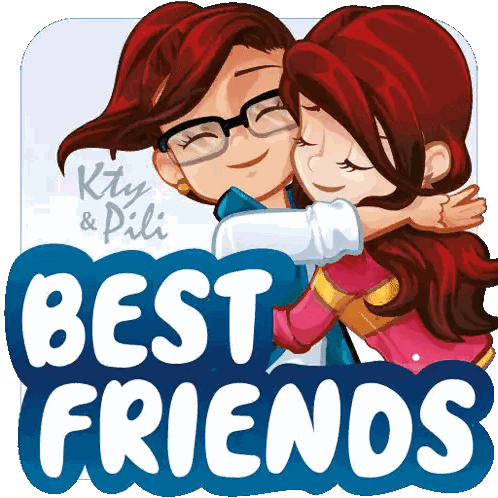 Best Friends Hugging