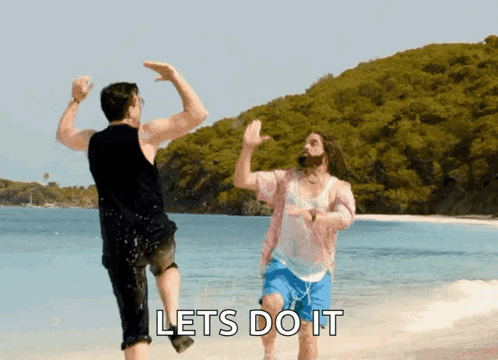 Best Friends Team High Five GIF