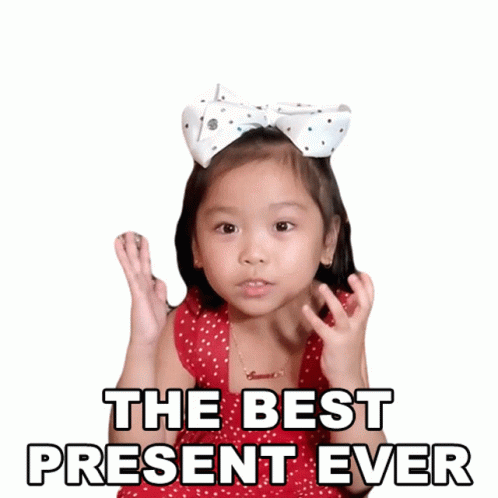 Best Present Ever Excited Little Girl GIF
