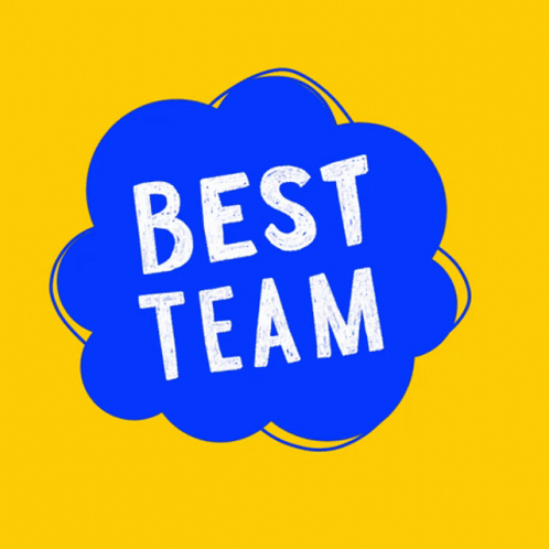 Best Team Ever Flashing Yellow Mobile Design GIF