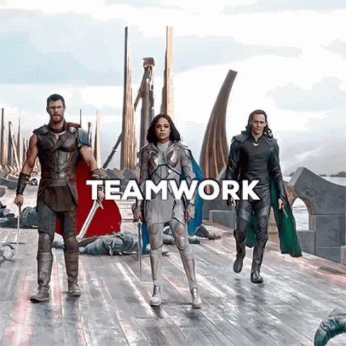 Best Team Ever The Avengers Thor Loki GIF