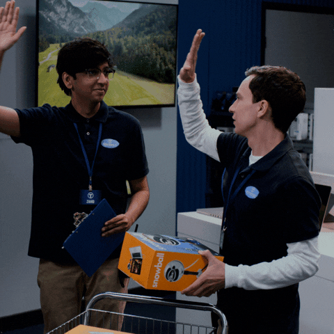 Bestie High Five GIF