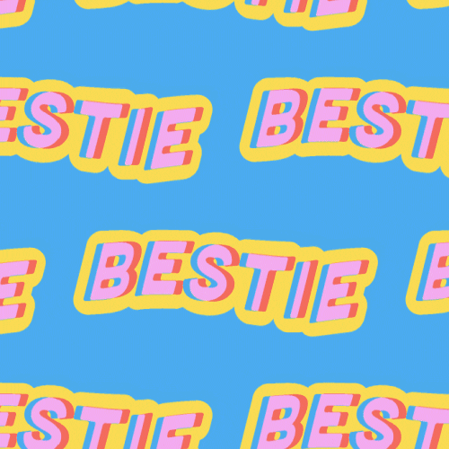 Bestie Word Art GIF