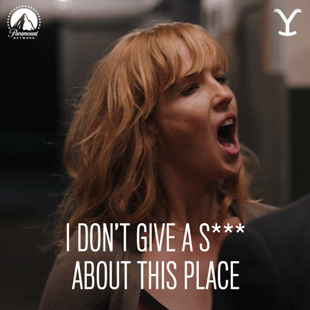 Beth Dutton Dont Care Who Cares GIF
