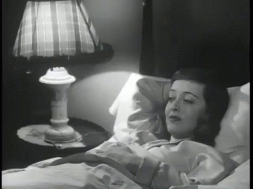 Bette Davis Bed Time GIF
