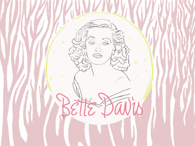 Bette Davis Drawing GIF