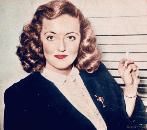 Bette Davis Nodding GIF