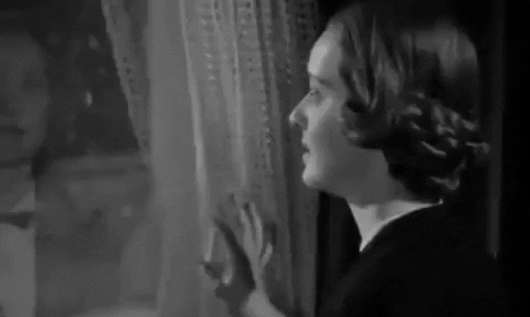Bette Davis Sad Snowy Night GIF