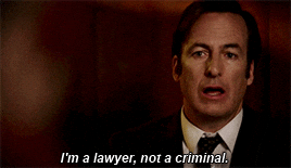 Better Call Saul I'm A Lawyer Not Criminal GIF