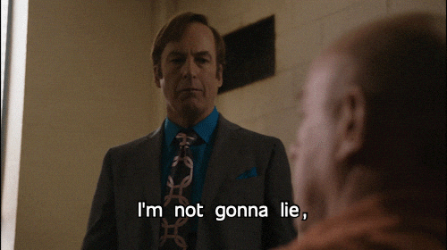 Better Call Saul It Hurts Not Gonna Lie GIF