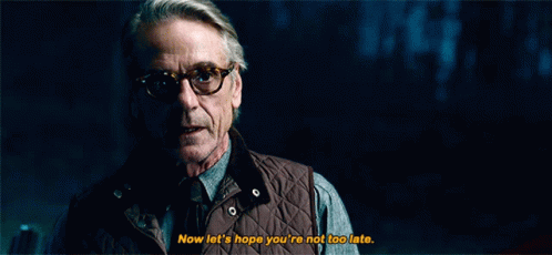 Better Late Than Never Jeremy Irons GIF