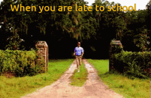 Better Late Than Never Man Chasing GIF