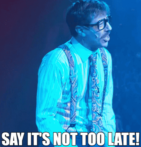 Better Late Than Never Screaming Man GIF