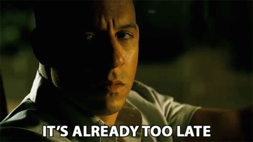 Better Late Than Never Vin Diesel GIF