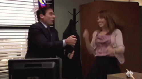 Betty And Archie Funny Office Celebration GIF