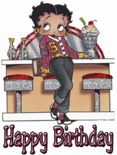Betty Boop Birthday Queen GIF
