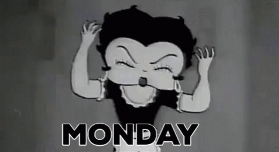 Betty Boop Crazy Monday GIF