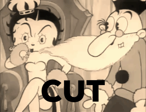 Betty Boop Cut The Drama GIF