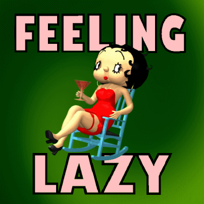 Betty Boop Feeling Lazy GIF