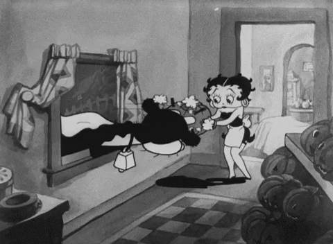 Betty Boop Halloween Pumpkins GIF