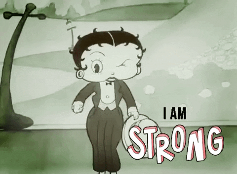 Betty Boop I Am Strong GIF