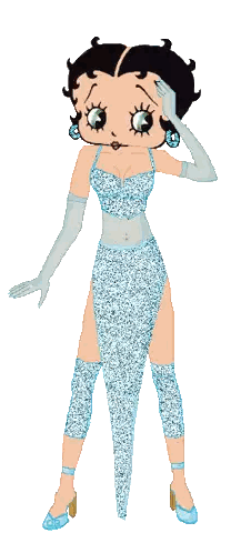 Betty Boop in Blue Dress