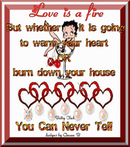 Betty Boop Love Is a Fire