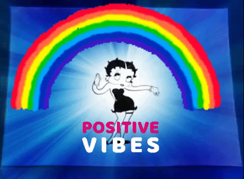 Betty Boop Positive Vibes GIF