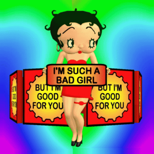 Betty Boop Saying I'm Such a Bad Girl