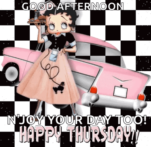 Betty Boop Says Good Afternoon Enjoy Your Day Too GIF