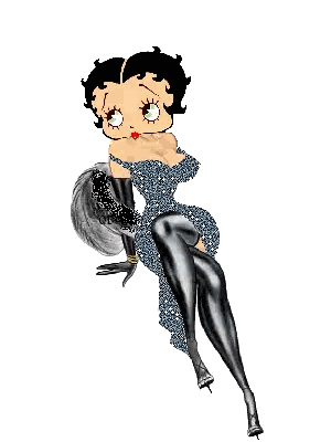 Betty Boop Sitting Cross-Legged