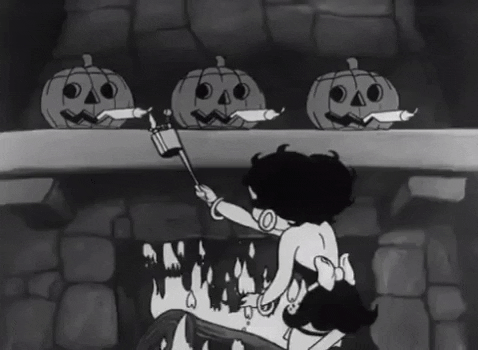 Betty Boop Trick Or Treat GIF