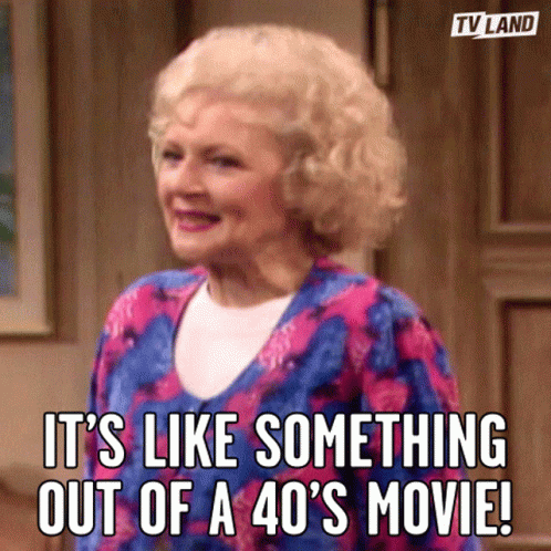 Betty White Old School Movie GIF