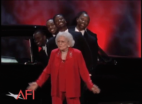 Betty White Performing No Clue GIF