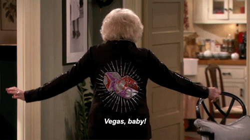 Betty White Shaking Hips Vegas Baby GIF