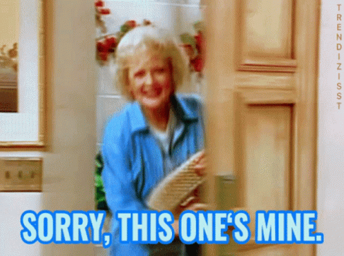Betty White Sorry This Is Mine GIF