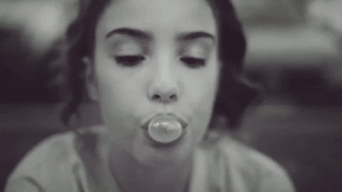 Betty Who Popping Bubble Gum GIF