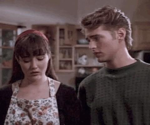 Beverly Hills 90210 Shannen Doherty Jason Priestly GIF